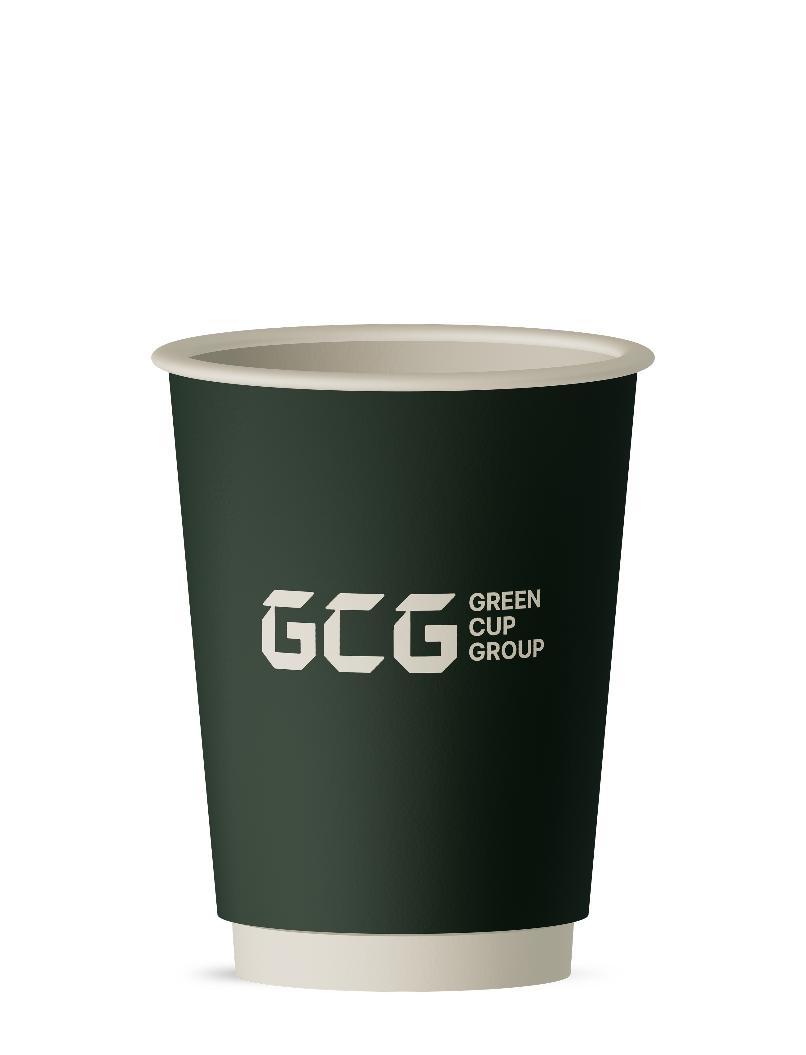 12oz double-wall cup, shown at the same scale as the other sizes
