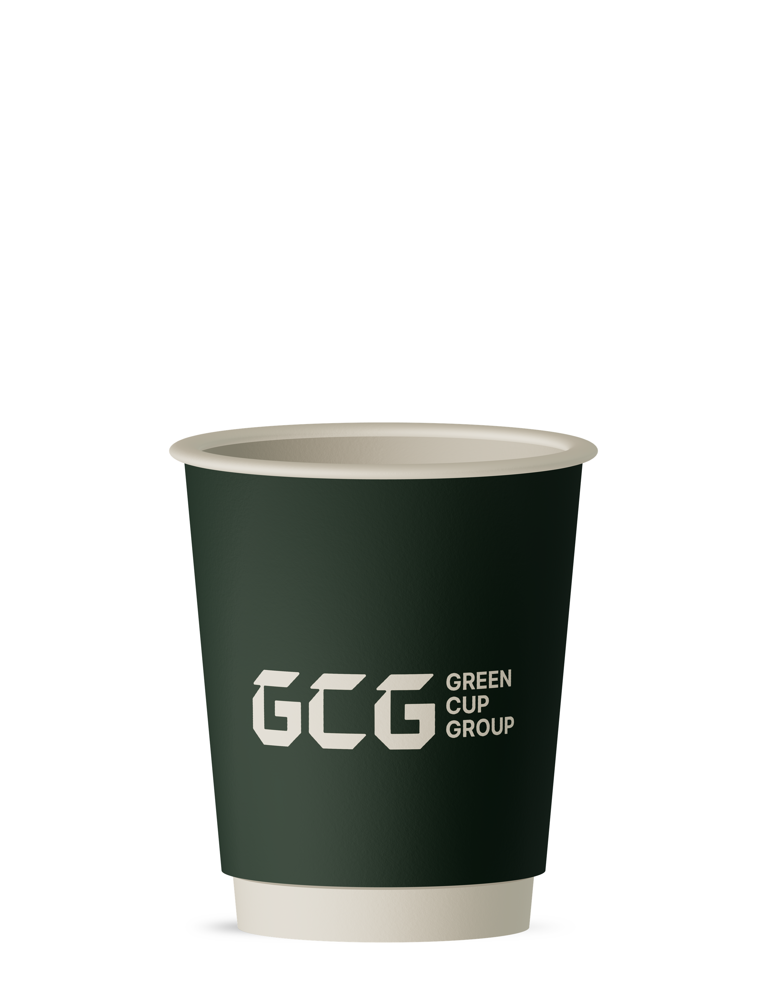 8oz double-wall cup, shown at the same scale as the other sizes